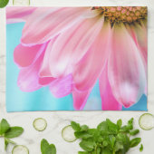 Mooie roze ventilator Sluiten Foto Theedoek (Gevouwen)