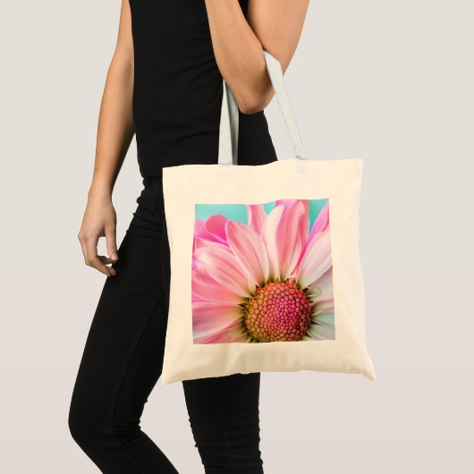 Mooie roze ventilator Sluiten Foto Tote Bag (Voorkant (product))
