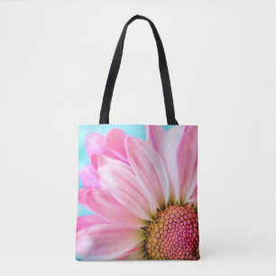 Mooie roze ventilator Sluiten Foto Tote Bag