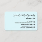 Mooie roze ventilator Sluiten Foto Visitekaartje (Achterkant)