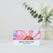 Mooie roze ventilator Sluiten Foto Visitekaartje (Staand voorkant)