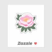 Mooie roze ventilator sticker (Vel)