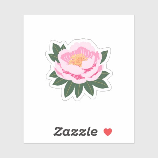 Mooie roze ventilator sticker (Vel)