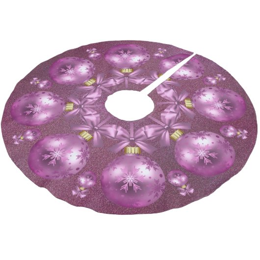 Mooie roze versiering kerstboom rok (Gekanteld)