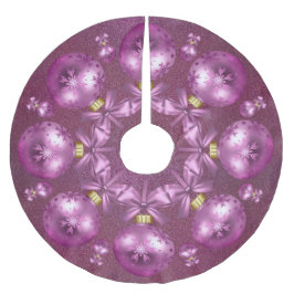 Mooie roze versiering kerstboom rok