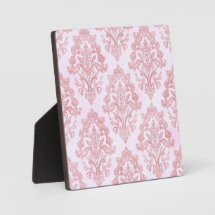 Mooie Roze Victoriaanse Damast Watercolor Patroon Fotoplaat