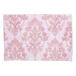 Mooie Roze Victoriaanse Damast Watercolor Patroon Kussensloop