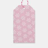 Mooie Roze Vintage Kerstman Kerstcadeautag Cadeaulabel (Achterkant)