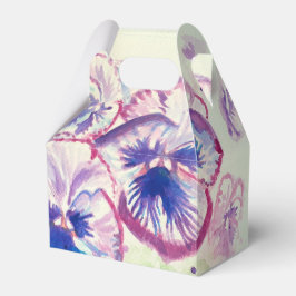 Mooie Roze Viooltje Bloemige Trouwtaart Favoriet D Bedankdoosjes