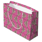 Mooie roze vis patroon groot cadeauzakje (Achterkant Gekanteld)