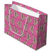 Mooie roze vis patroon groot cadeauzakje (Voorkant Gekanteld)