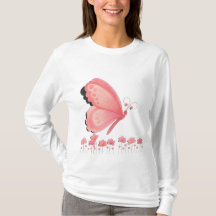 Mooie Roze Vlinderprint Sweatshirt