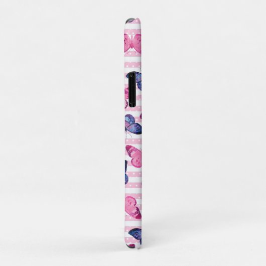 Mooie Roze Vlinders Case-Mate iPhone Case (Achterkant/rechts)