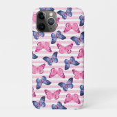 Mooie Roze Vlinders Case-Mate iPhone Case (Achterkant)