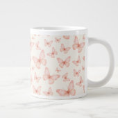 Mooie roze vlinders grote koffiekop (Rechts)