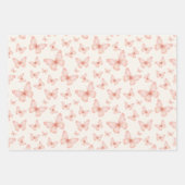 Mooie roze vlinders inpakpapier vel (Voorkant 3)