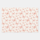 Mooie roze vlinders inpakpapier vel (Voorkant)