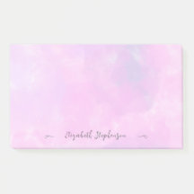Mooie roze vrouwelijke waterverf aangepaste naam g