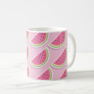 Mooie Roze Watermeloen Patroon Koffiemok