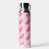 Mooie Roze Watermeloen Patroon Waterfles (Achterkant)