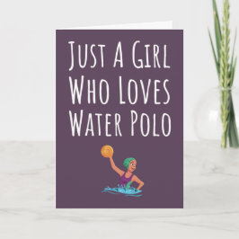 Mooie Roze Waterpolokaarten Voor Baby Meisjes Kaart