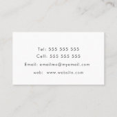 Mooie roze waterverf afsprakenkaartje (Achterkant)