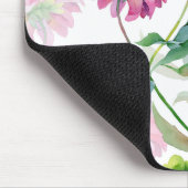 Mooie roze Waterverf bloemen illustratie Muismat (Hoek)