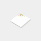 Mooie Roze Waterverf Bloemen Post-it® Notes (Schuin)
