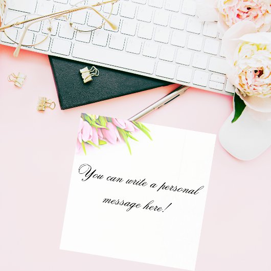 Mooie Roze Waterverf Bloemen Post-it® Notes