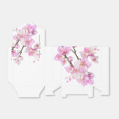 Mooie roze waterverf kersenbloesems bedankdoosjes (Uitgevouwen)