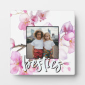 Mooie roze waterverf kersenbloesems foto fotoplaat (Voorkant)