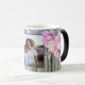 Mooie roze waterverf kersenbloesems foto magische mok (Voorkant rechts)