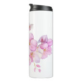 Mooie roze waterverf kersenbloesems thermosbeker (Geroteerd rechts)