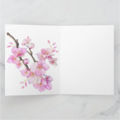 Mooie roze waterverf kersenSakura bloesems Kaart (Binnen)