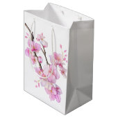 Mooie roze waterverf kersenSakura bloesems Medium Cadeauzakje (Achterkant Gekanteld)
