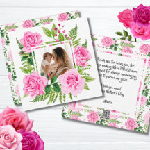 Mooie roze Waterverf Rozen Fotomoederdag