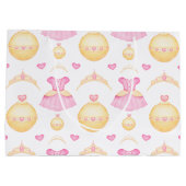 Mooie Roze Waterverf Tiara Prinses Groot Cadeauzakje (Achterkant)