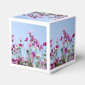Mooie Roze Weide Bloemen Bedankdoosjes (Achterkant)
