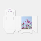 Mooie Roze Weide Bloemen Dank Je Bedankdoosjes (Uitgevouwen)