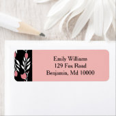 Mooie roze wijn etiket (Insitu)