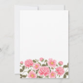 MOoie ROZE WILDE ROZEN BRUIDSSHOWER Bedankkaart (Achterkant)