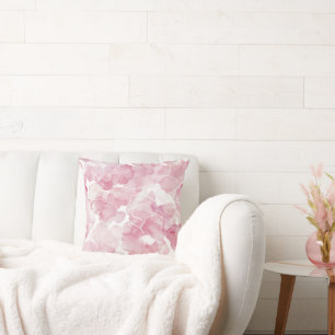 Mooie Roze Witte Bloem Kussen