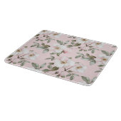 Mooie Roze Witte Bloemen Bruidsdouche Snijplank (Hoek)