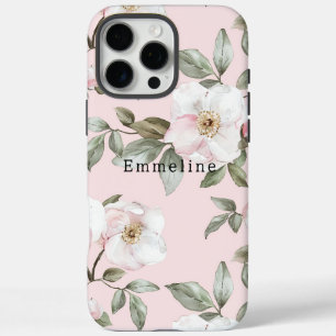 Mooie Roze Witte Bloemen   iPhone 16 Pro Max Hoesje