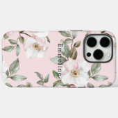Mooie Roze Witte Bloemen   Case-Mate iPhone Case (Achterkant (horizontaal))