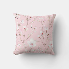 Mooie Roze Witte Bloemen Kussen