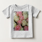 Mooie roze witte rozen bloem Bouquet (Voorkant)