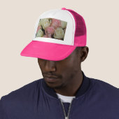 Mooie roze witte rozen bloem Bouquet Trucker Pet (In situ)