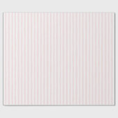 Mooie Roze Witte Strepen Bruidsdouche Cadeaupapier (Vlak)