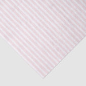 Mooie Roze Witte Strepen Bruidsdouche Tissuepapier (Detail)